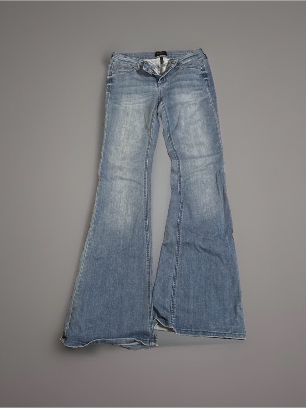 Generation Celebrity Pink Flared Distressed Skinny Jeans Blue Size 5/27